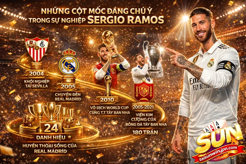 Những cột mốc trong sự nghiệp sergio ramos